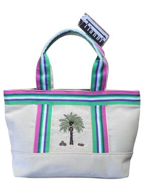 Tianni NEW Embroidered Palm Tree Tote Bag NWT